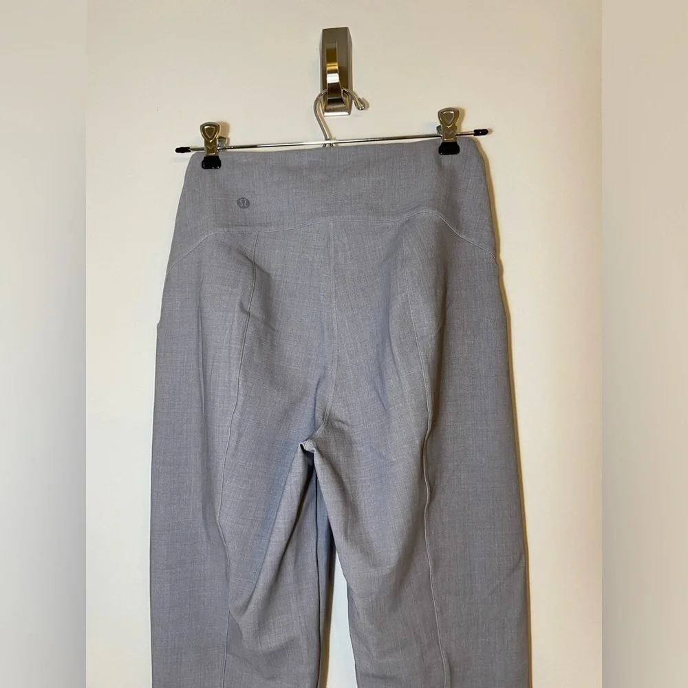 Lululemon Here to There High-Rise 7/8 Pant Crosshatch Texture Gray Size 6
